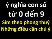 ý nghĩa số sim